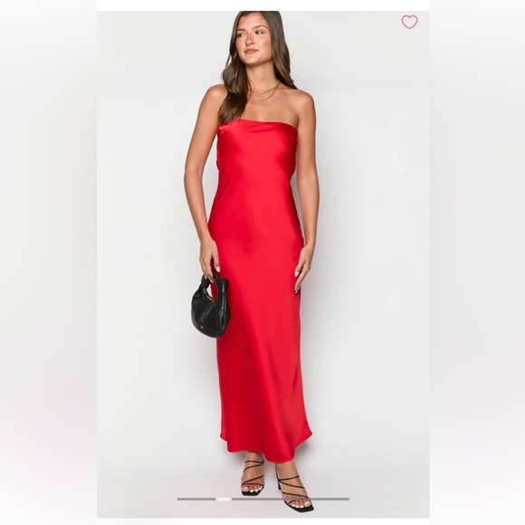 Beginning Boutique Dresses & Skirts - Beginning Boutique Cassander Red Strapless Maxi Dress Sz 4 EUC LIKE NEW!!
